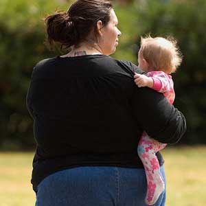 Offspring of obese mothers may be spared health problems